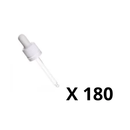 Pack de 180 - Pipette compte-goutte DIN 18